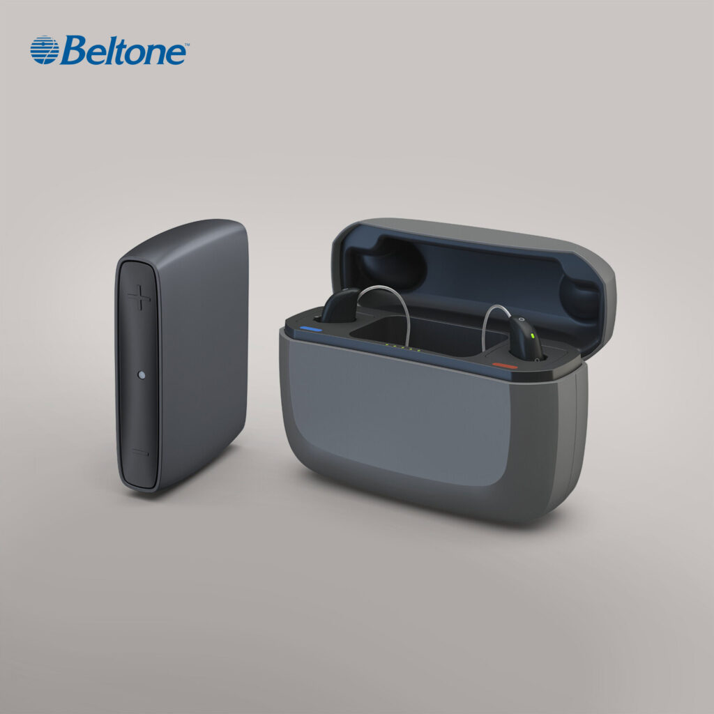 Collage Tv Streamer+charger Beltone